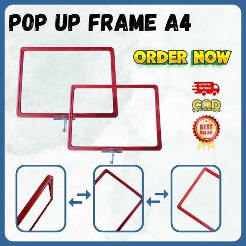 

JEPITAN PROMOSI - STAND FRAME A6 - FRAME PROMOSI TOKO- Hitam