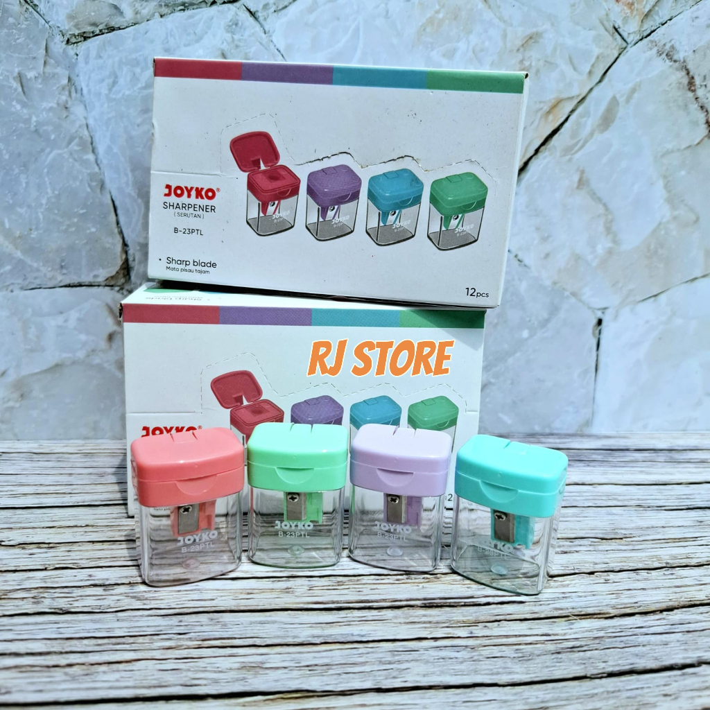 

[ ISI 12 PCS] Sharpener Rautan Serutan Joyko B-24 / B-24PTL