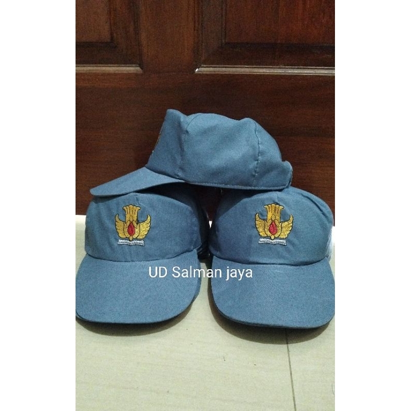 topi sekolah SMA abu abu dan SMA abu putih |topi sekolah ank SMA abu abu bordir