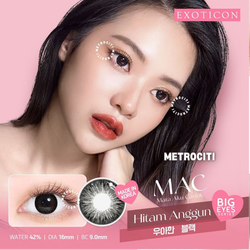 METROCITI Softlens BELO X2 MAC 16MM Softlens Blue Minus , Softlens Coklat Minus , Softlens Laris , S