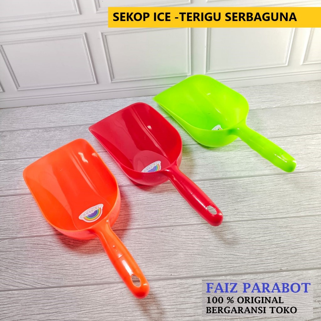 SEKOP ICE RAINBOW Batu / Sendok Sekop Tepung / Serokan Es Batu Plastik/ Sendok Sekop Es Batu Tepung 