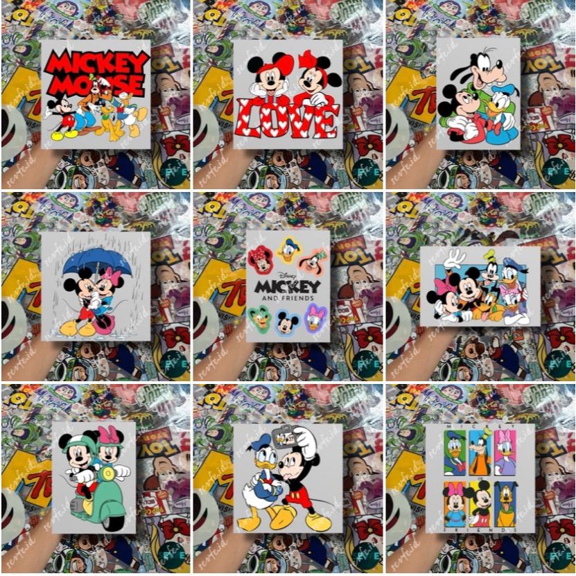 

Stiker DTF Sablon Setrika Sablon Stiker MICKEY N FRIEND