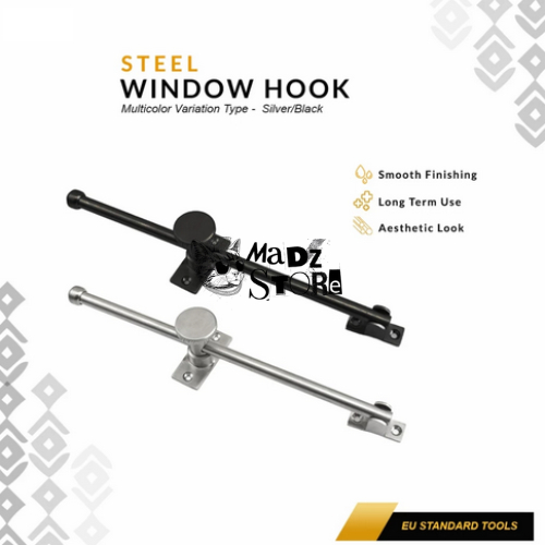 Aksesoris Lamskar Pipa Besi Hook Window Palang Besi Penahan Angin Pengatur Buka Tutup Udara Ventilas