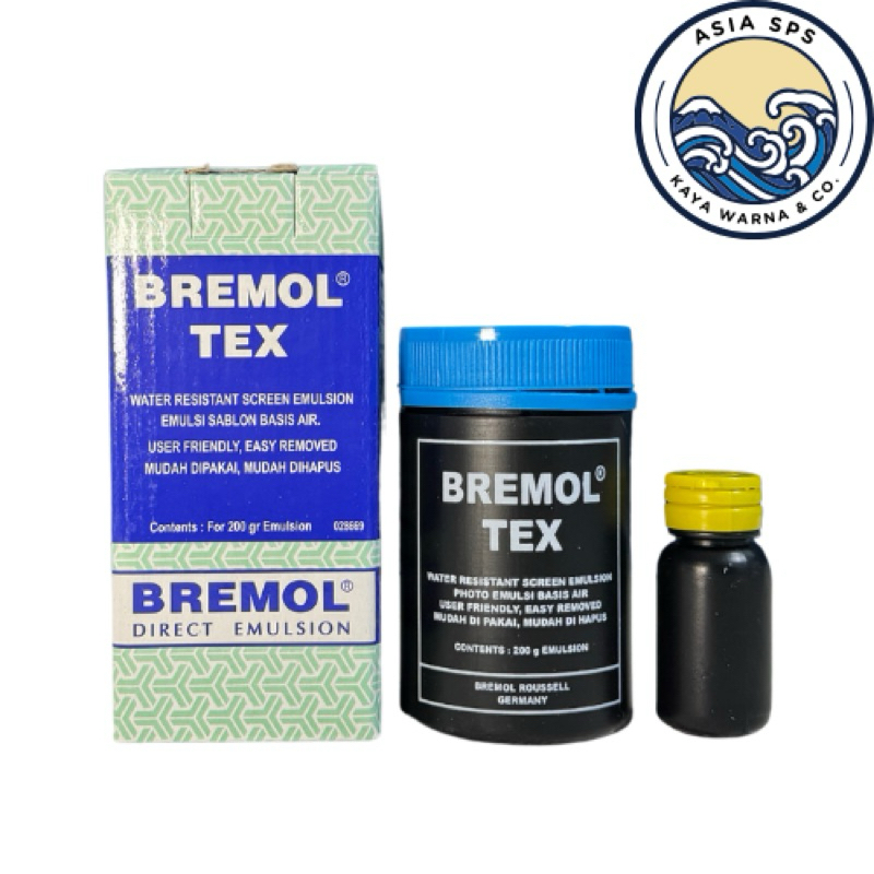 BREMOL TEX (200g) Emulsi Sablon Basis Air / Obat Afdruk