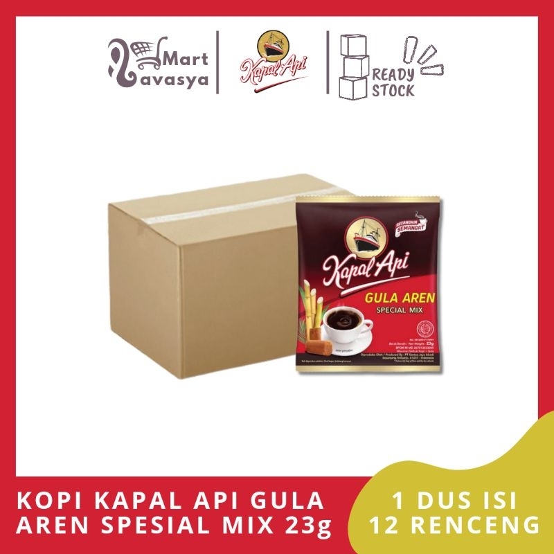 

KOPI KAPAL API GULA AREN SPESIAL MIX 23g - 1 DUS ISI 12 RENCENG - KOTA BANDUNG - LAVASYA MART