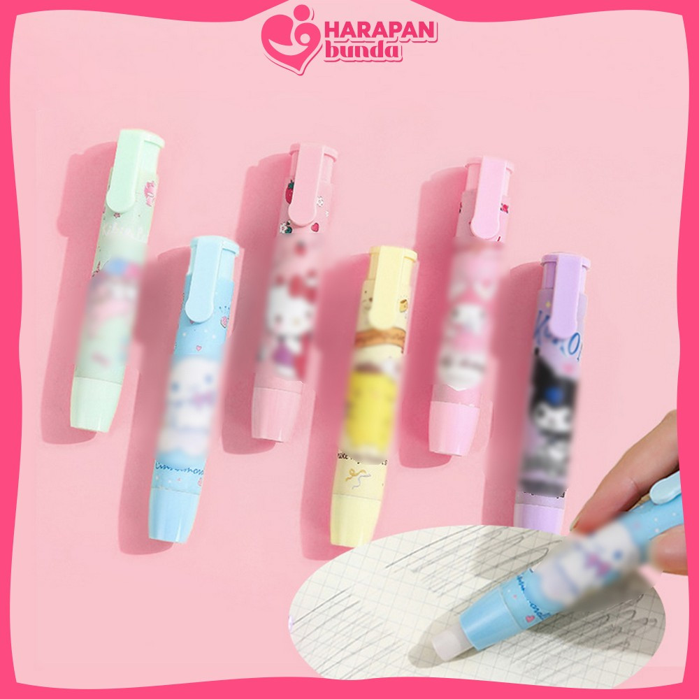 

Penghapus Pensil Karakter Kartun Lucu / Cute Pencil Mechanical Eraser Retractable / Penghapus Mekanik Bentuk Lipstick Import Harapan Bunda A76