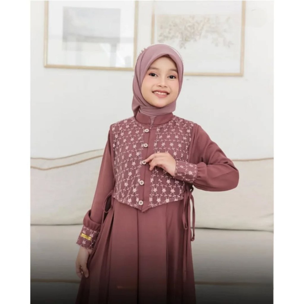 HOT DEALS BAJU GAMIS BROKAT ANAK PEREMPUAN 8 9 10 11 12 13 TAHUN CERUTY BABYDOLL MIX BRUKAT BAJU