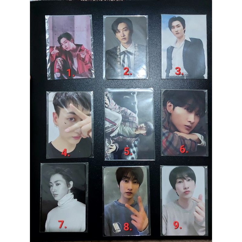 PHOTOCARD EUNHYUK SUPER JUNIOR OFFICIAL