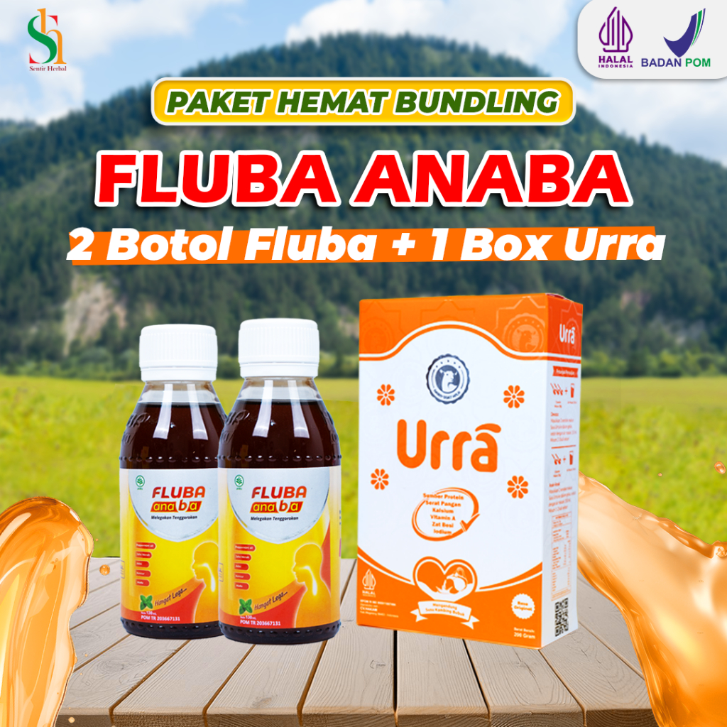 

Paket Bundling Urra Susu Kambing Saanen 1 Box dan Fluba Anaba Madu Herbal 2 Botol