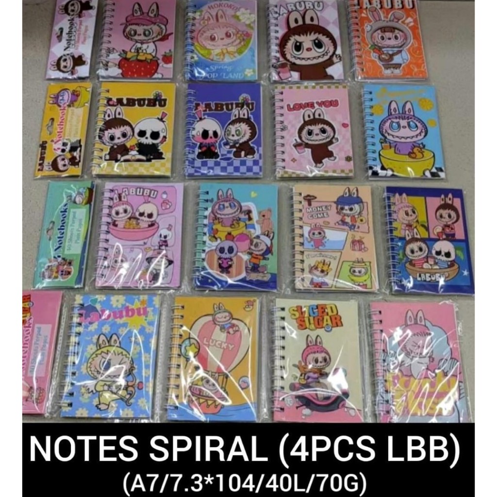 

(4pc) notebooks/memo ring/diary kecil lembaran Kuromi Labubu