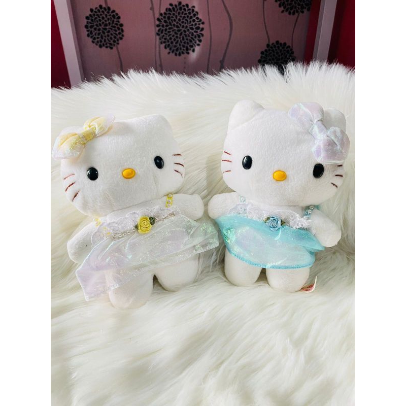 Boneka Kecil Hello kitty Lucu Lembut Boneka Hello kitty Sanrio Lucu Hello Kitty Kostum Dress