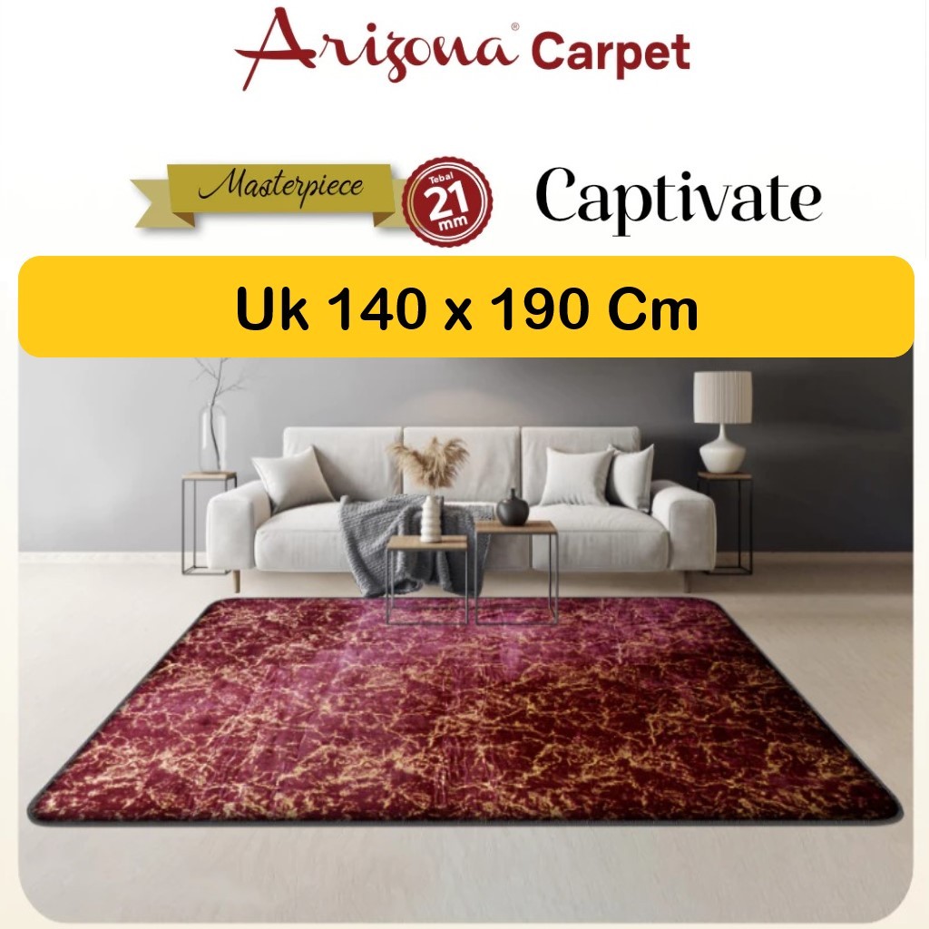 GKJ-ARIZONA Masterpiece Captivate Karpet Busa Malaysia / Karpet Malaysia Arizona Motif Lava (140 x 1