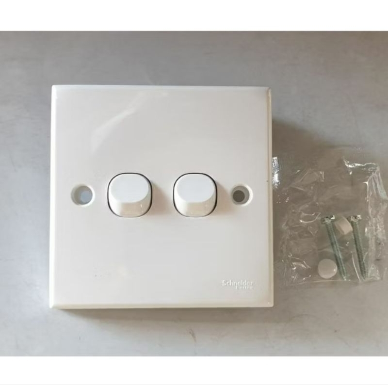 schneider saklar lampu seri double sakelar lampu seri dobel tanam inbow schneider
