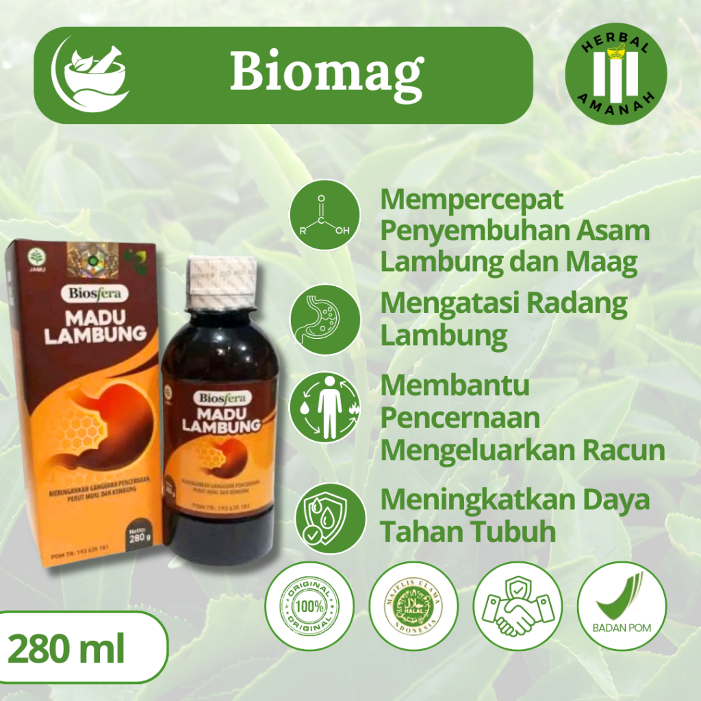 

MADU BIOMAG 100% ORIGINAL OBAT HERBAL ASAM LAMBUNG PALING AMPUH (BISA COD)