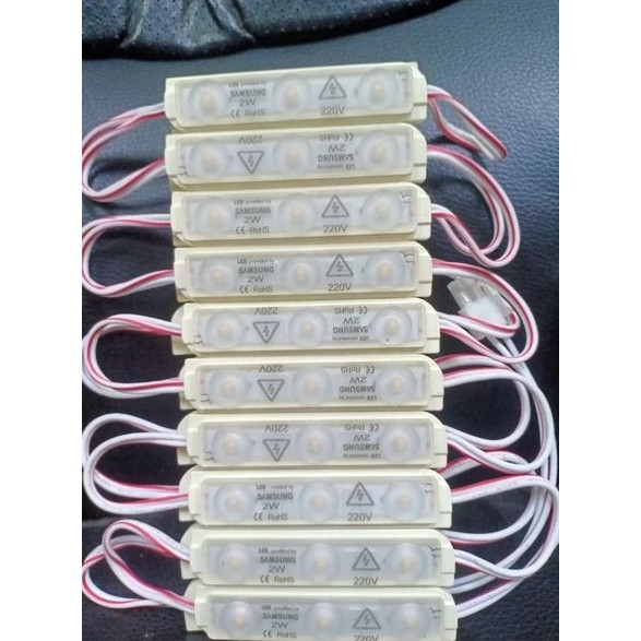 lampu LED module 3 mata 220 Volt
