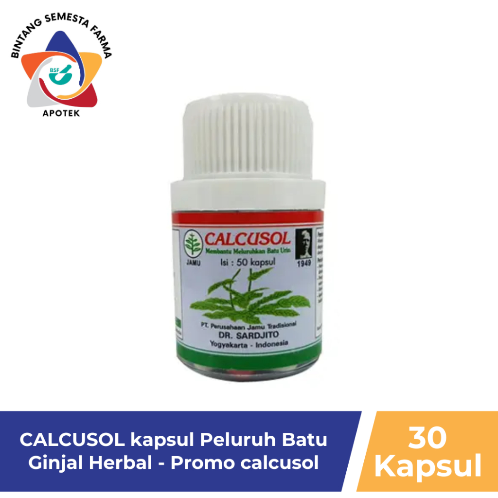 CALCUSOL kapsul Peluruh Batu Ginjal Herbal / Promo calcusol