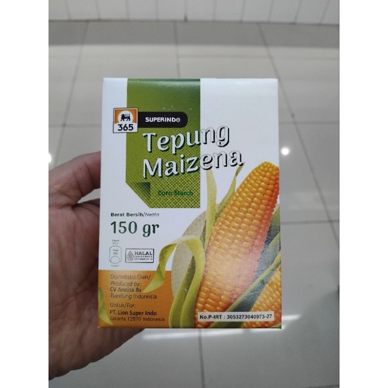 

365 TEPUNG MAIZENA 150 GRAM // MERK SUPERINDO ORIGINAL