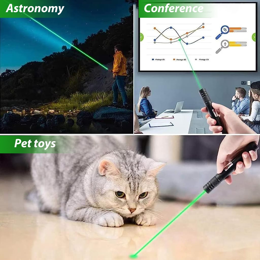 Laser Pointer Presentasi 710 / Lampu Leser Hijau Jarak Jauh / Green Laser Pointer / Laser Hijau