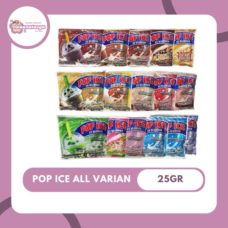 

Pop Ice 25gr - 1 Renceng Isi 10 Pcs, 1 Pak Isi 5 Renceng / Harga Grosir