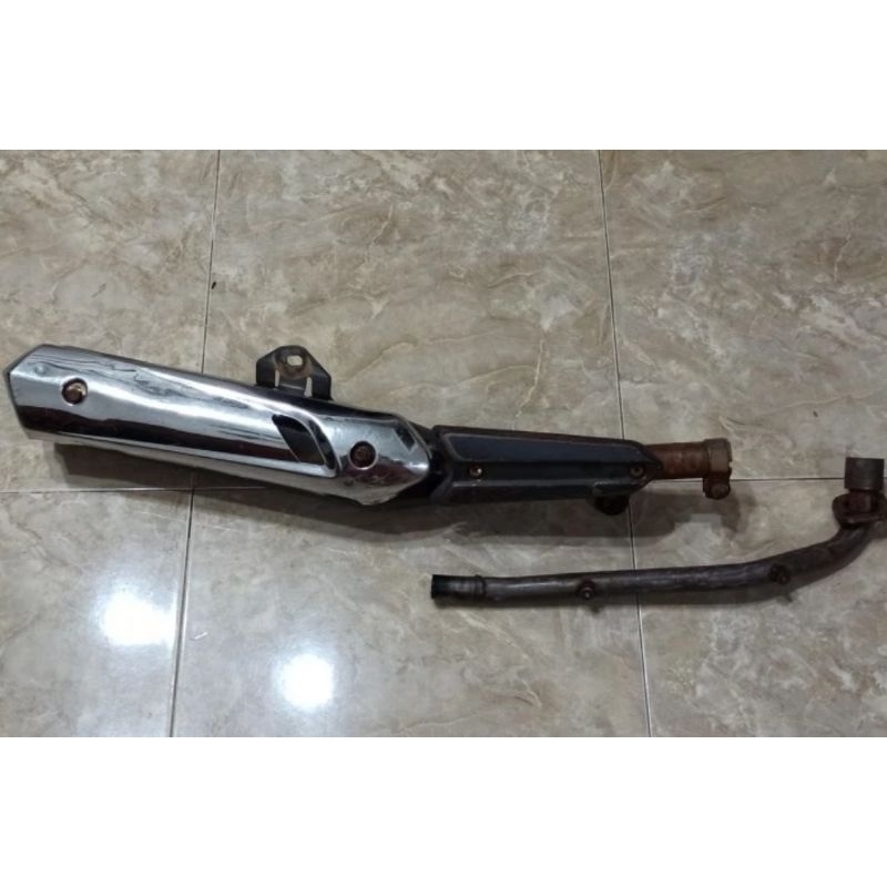 Knalpot Vega ZR standar original Yamaha