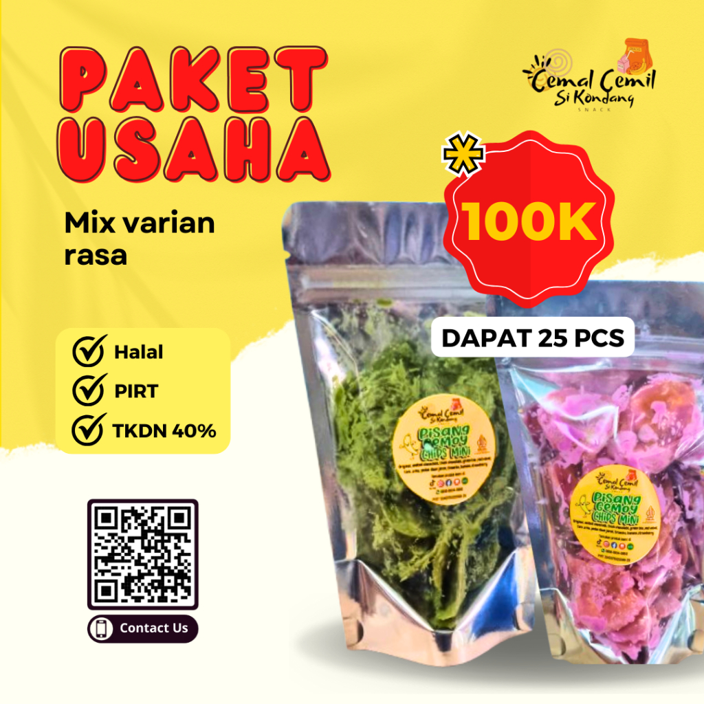 

Paket Usaha Pisang Gemoy Chips