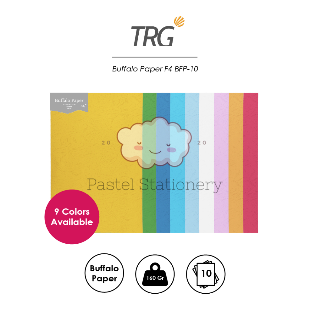 

TRG Kertas Jilid Cover Buffalo Folio BFP-10 - Bufalo Paper F4 1 Pak Isi 10 Lembar TRG