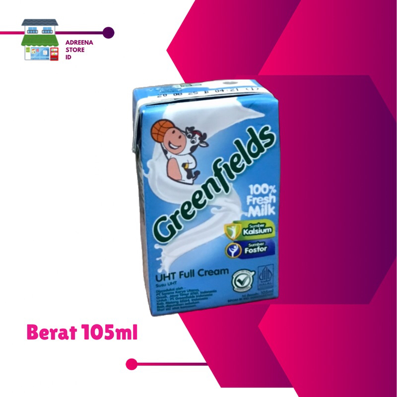 

GREENFIELDS UHT FULL CREAM 100% SUSU MURNI BERAT 105ml