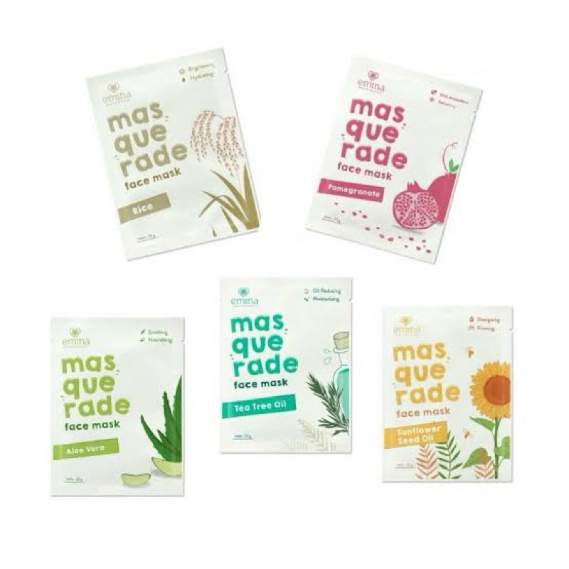 Emina Masque Sheet Mask 23G || Emina Sheet Mask || Masker Emina Masker Wajah Emina