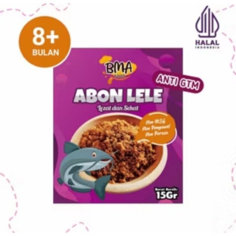 

Abon MPASI Abon BMA BB Booster Bayi NON MSG Abon bayi Anak Rasa Lele 15gram
