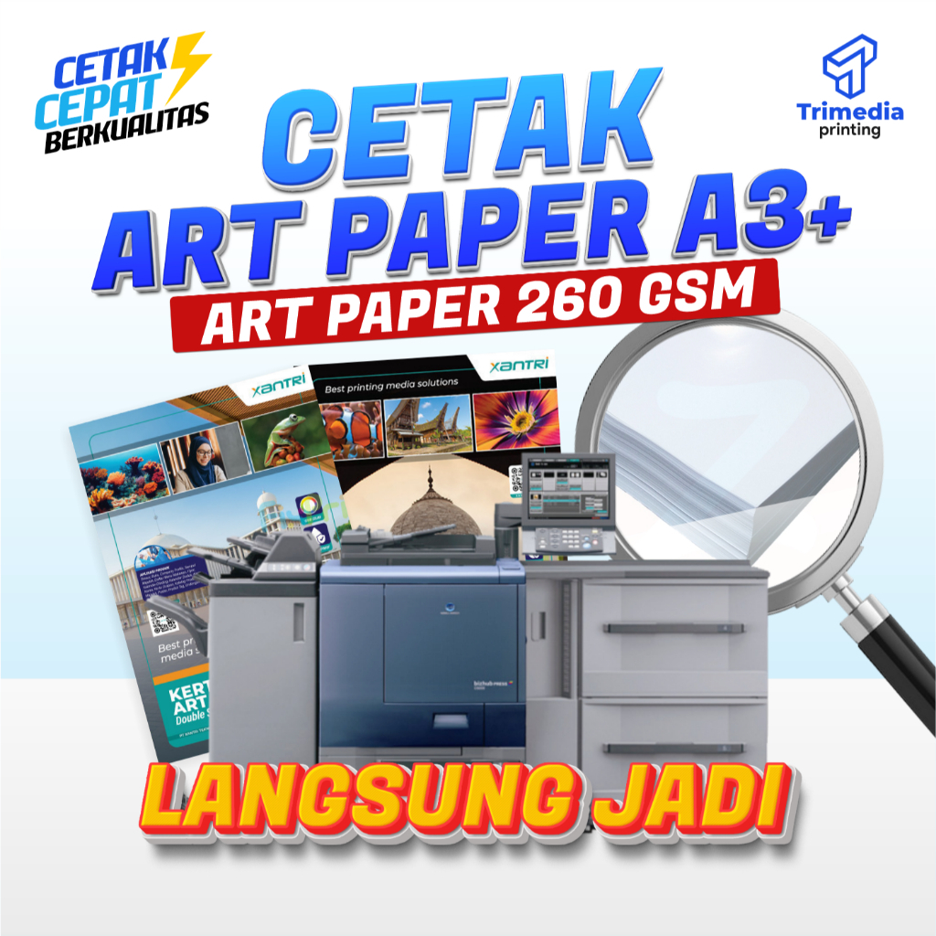 

Cetak Cepat Berkualitas Art Paper A3+ + GSM 260