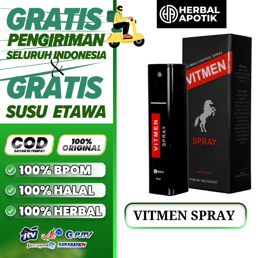 VITMEN SPRAY | stamina pria | asli original | garansi 100%