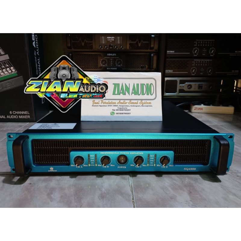 Power Amplifier Soundqueen SQ4800 4 Channel 4x800 Watt class H Original
