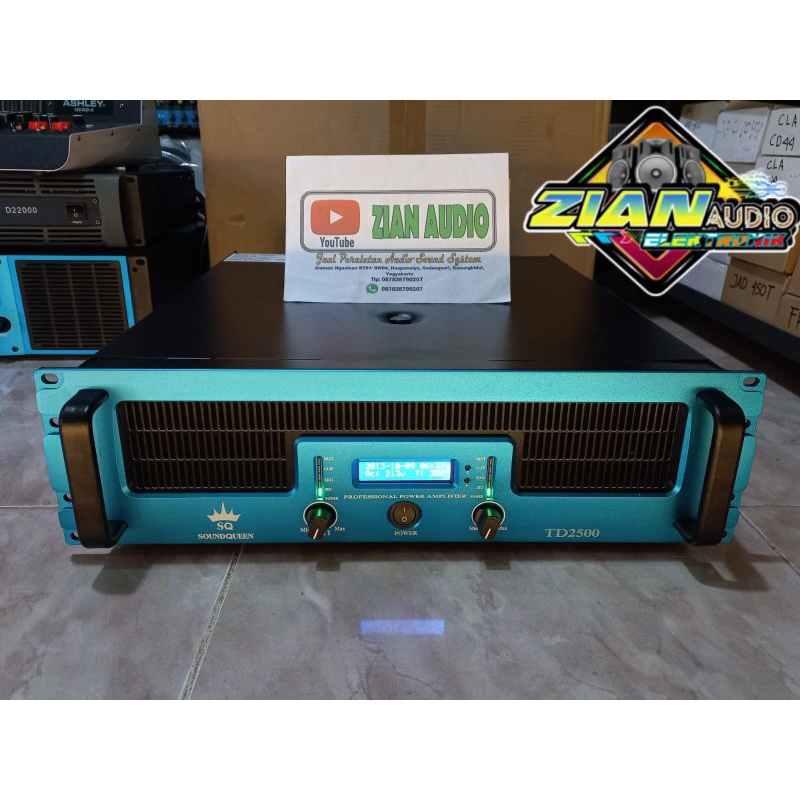 POWER AMPLIFIER SOUNDQUEEN TD-25000 class TD ORIGINAL 2X2500WATT