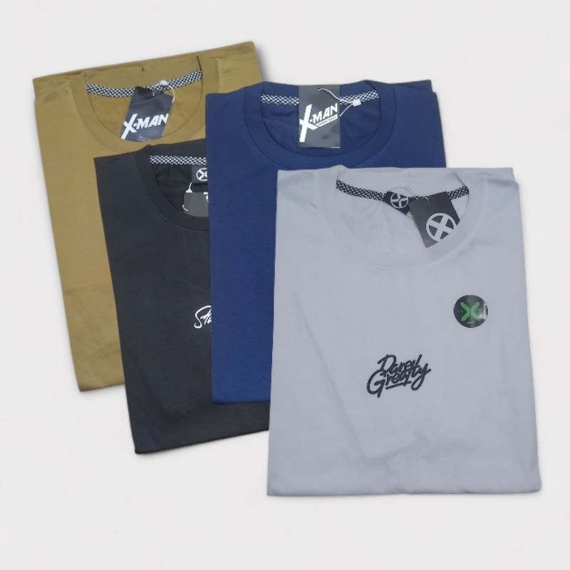 Paket Hemat Beli 3 Gratis 1 Size M L XL XXL Kaos Pria Wanita  Baju Kaos Bahan Adem Nyaman semi katun