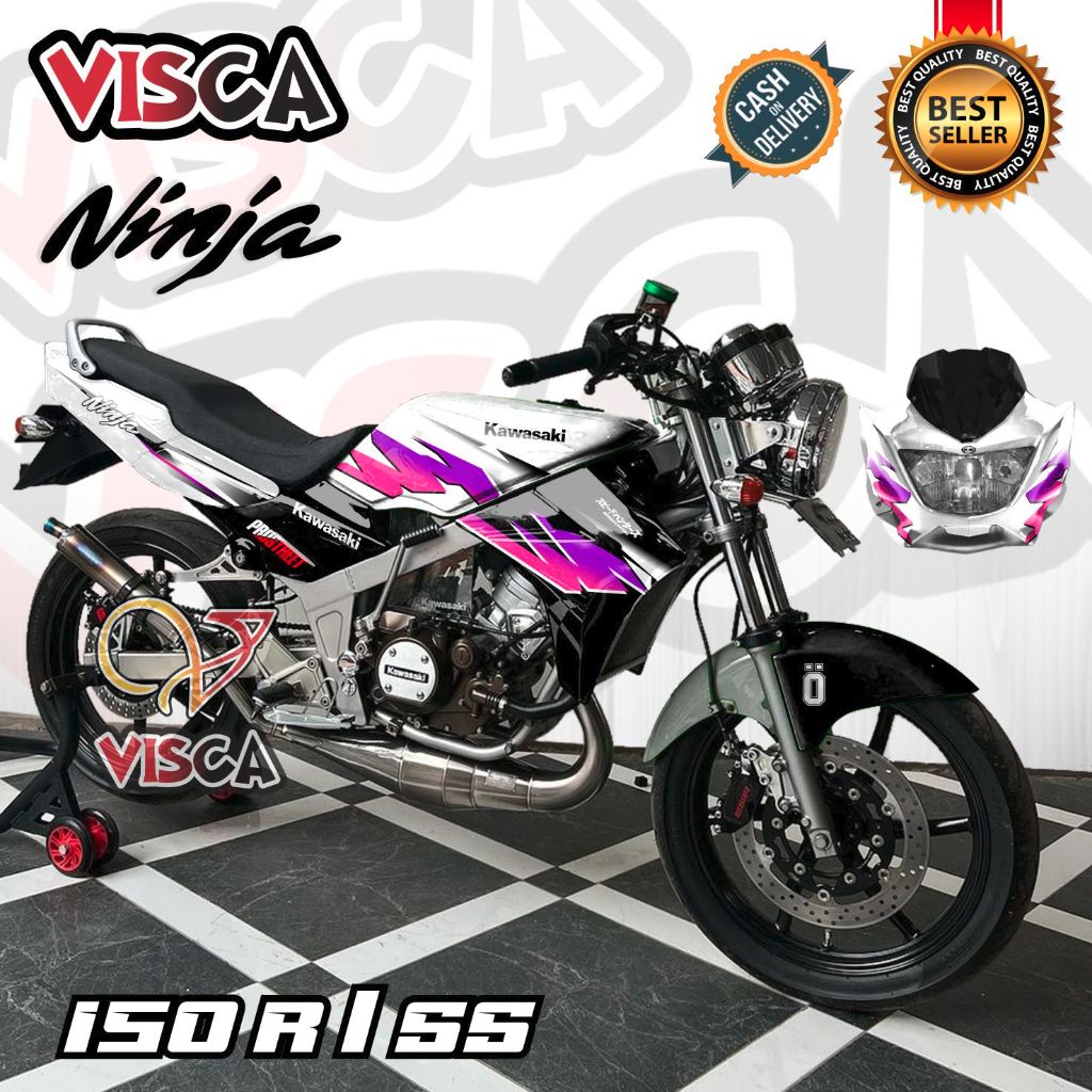 Decal Ninja R 150 SS Old Full Body Stiker Ninja 150 R Full Body Striping Ninja SS Old GRAD