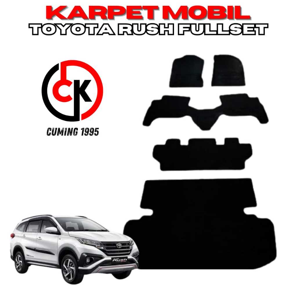 Karpet mobil Toyota Rush fullset alas kaki matras mobil Rush fullset