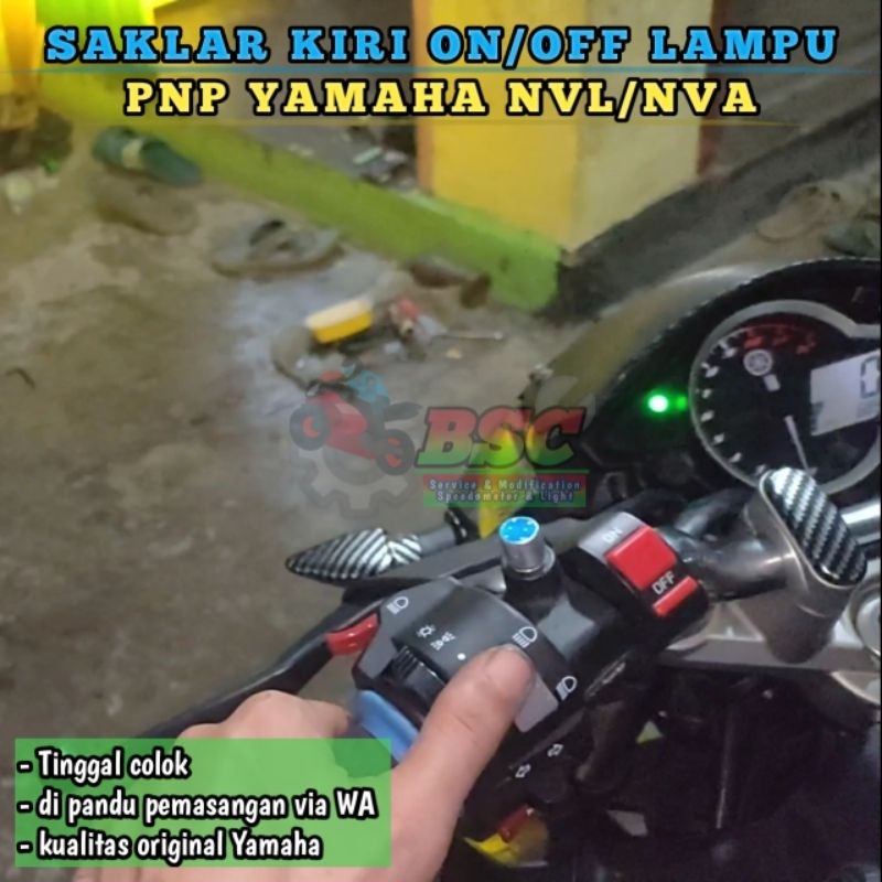 SAKLAR KIRI ON OFF LAMPU NEW VIXION PNP TINGGAL COLOK
