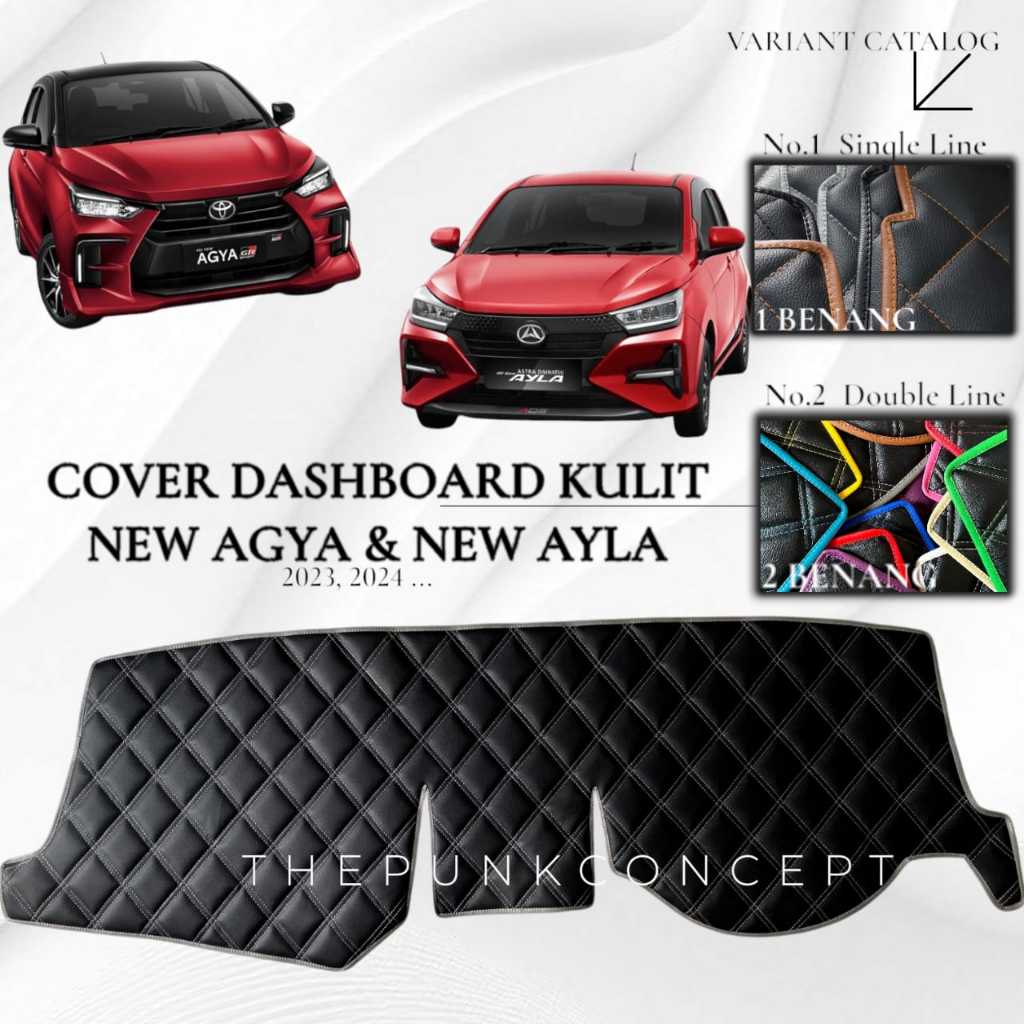Cover Dashboard Kulit New AGYA AYLA Aksesoris Pelindung Dasbor Mobil Interior