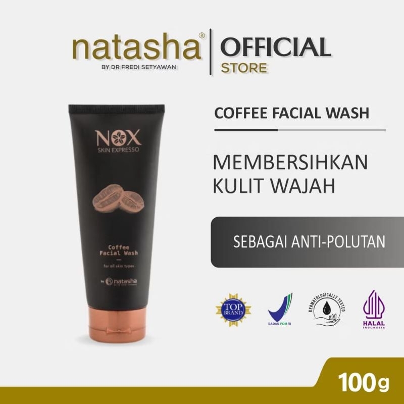 Natasha Facial Wash Coffee Tube, Sabun Wajah, Sabun Kopi, FW Coffee