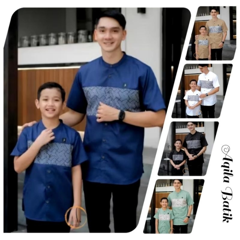 Baju KOKO SAVERO SJ Kemeja Couple Copel Kurta Pakistan Ayah Anak Baju Family Keluarga Lebaran Idul F