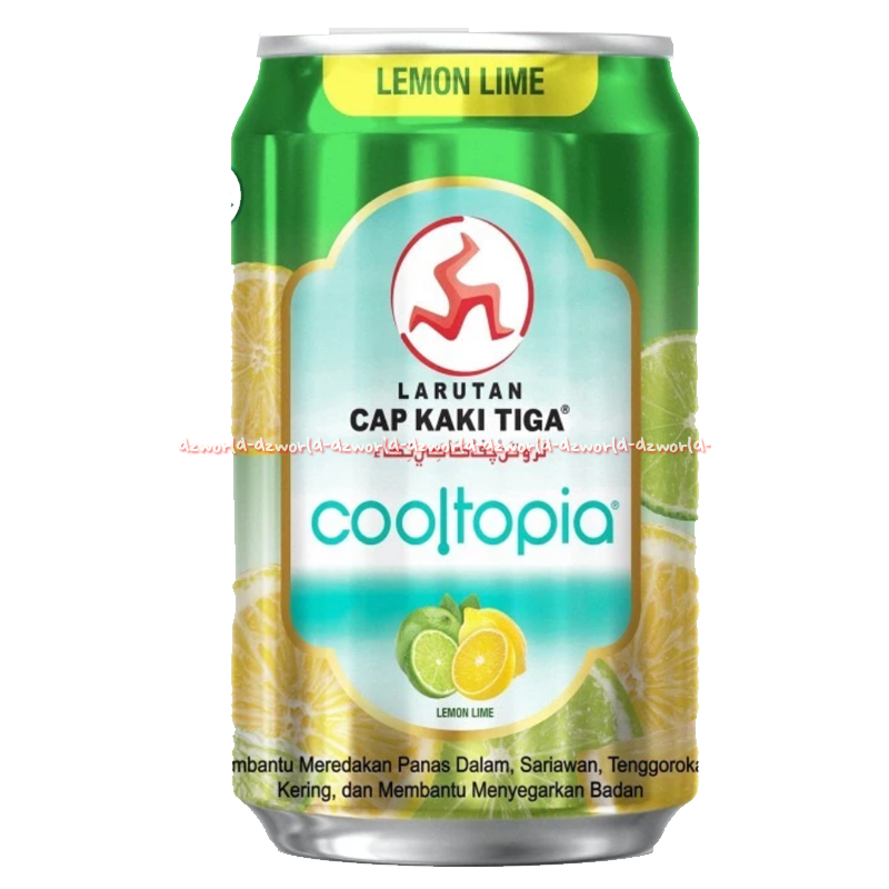 

Larutan 320ml Cap Kaki Tiga Cooltopia Kemasan Kaleng Rasa Lemon Jeruk Meredakan Panas Dalam Dan Sariawan