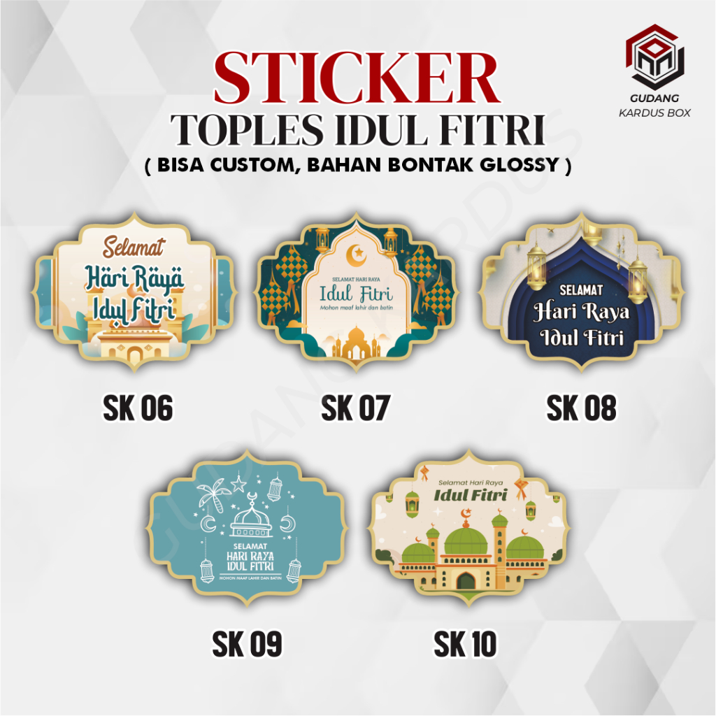 

Stiker Toples Idul Fitri Eid Al-Fitri Bentuk kubah