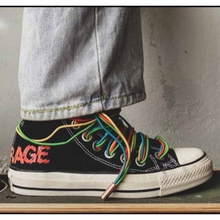 KODE K79B laces acdc powerage  tali sepatu Converse acdc powerage high special product