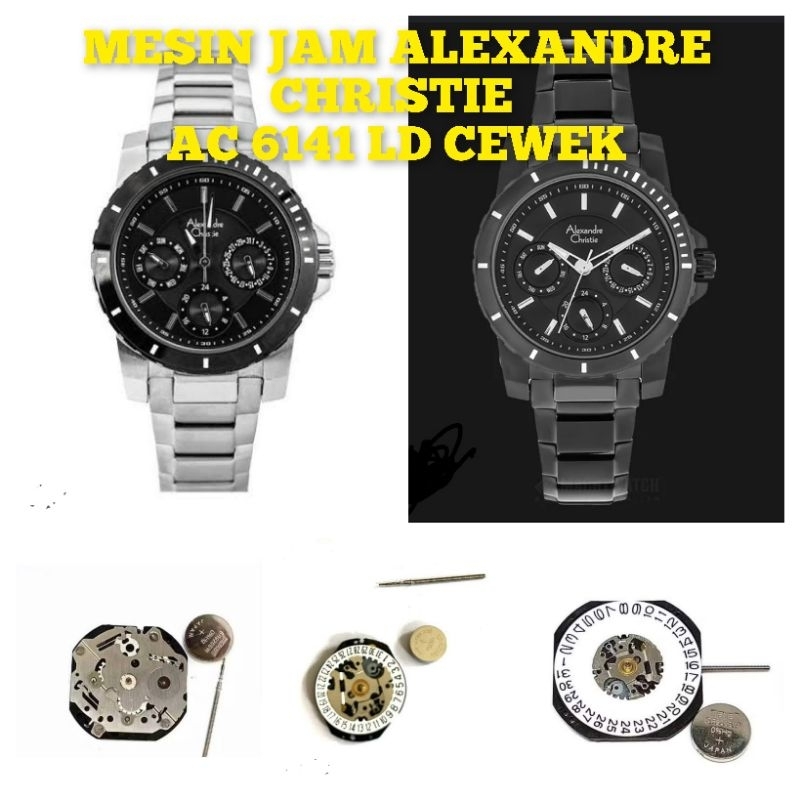 Mesin jam tangan wanita Alexandre Christie AC 6141 All series