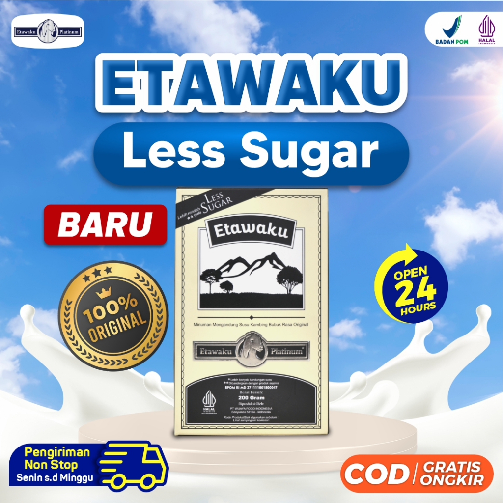 

Etawaku Less Sugar Baru - Atasi Asma Sesak Bronkitis Radang Paru - Paru Anti Polusi Udara Original