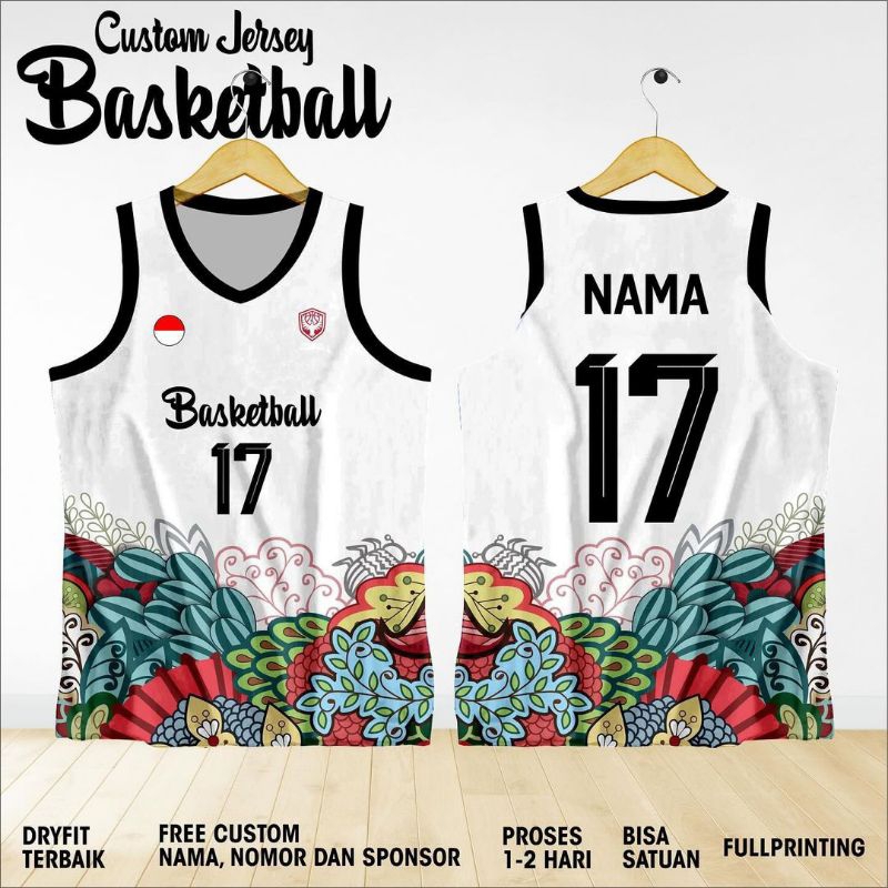 JERSEY BASKET CUSTOM FREE DESIGN FULL PRINTING
