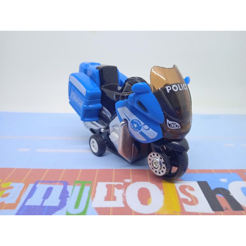 Diecast Motor Gede Police Patrol - Mainan Miniatur Polisi Motorcycle