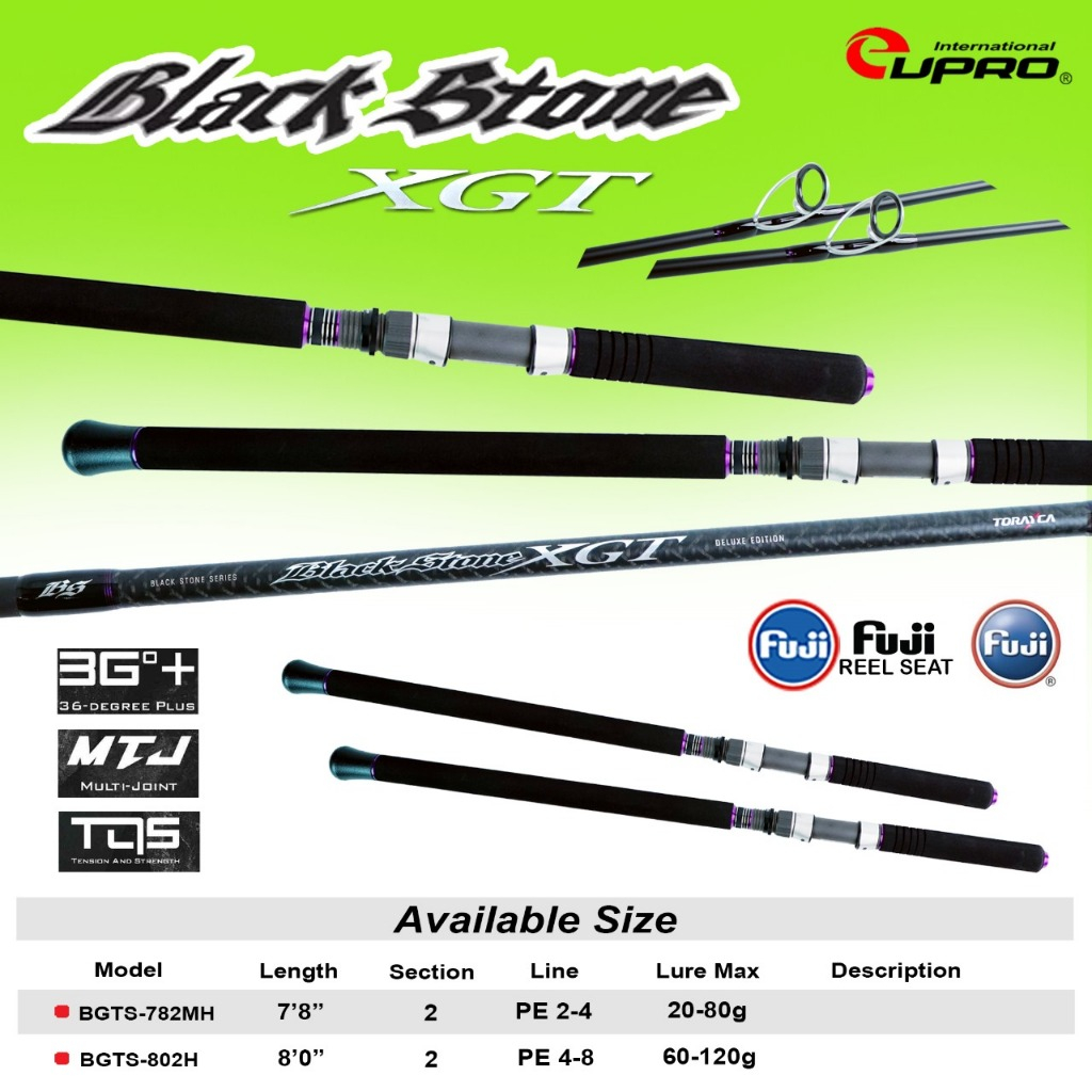 EXPERT GRAPHITE Joran Pancing Casting BLACK STONE XGT Delux Edition Toray Carbon 36+ Blank Fuji Comp