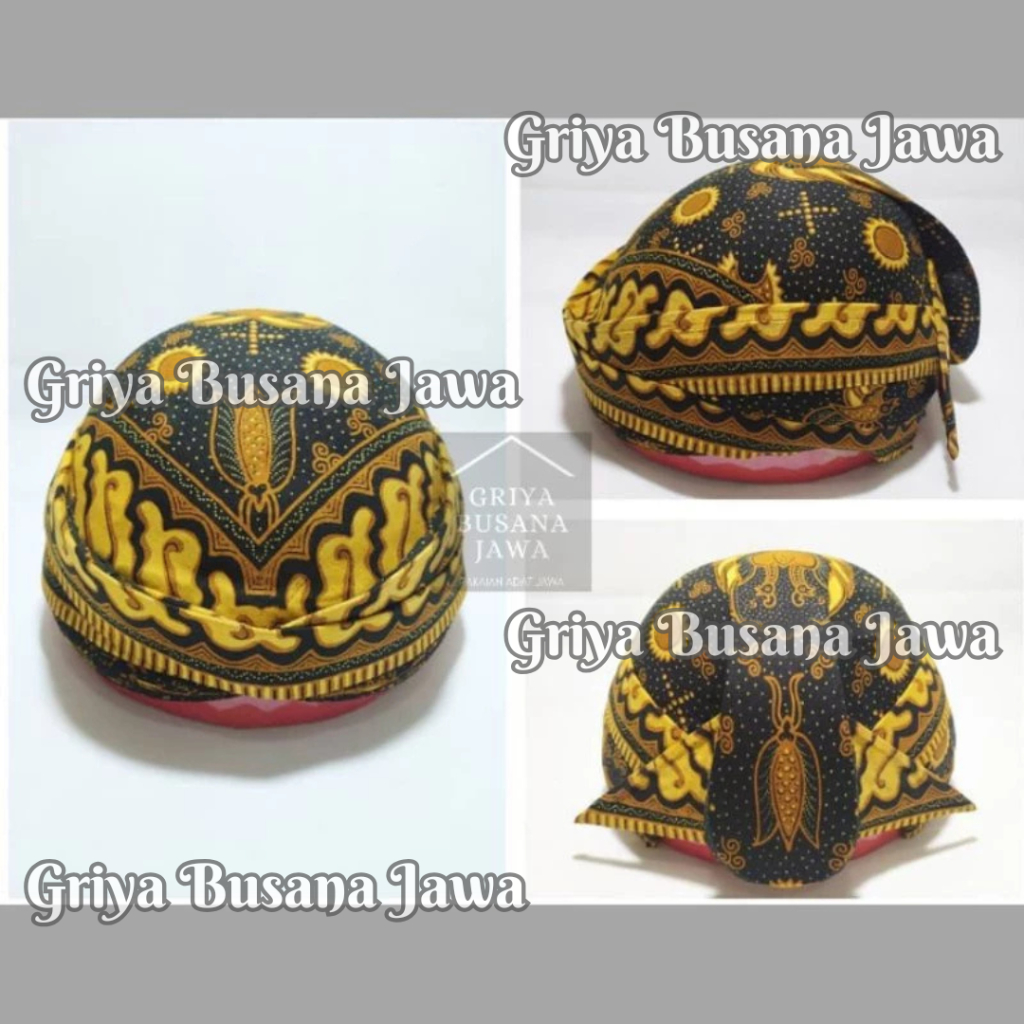 Blangkon Solo Kasatriyan Alusan Batik Print