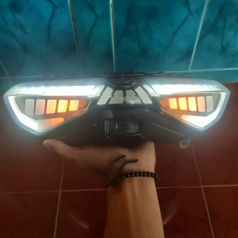 Stoplamp Lampu Rem Belakang Yamaha N MAX N-MAX NEW VARIASI COSTUME Original Copotan